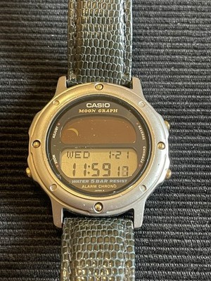Casio Moon Graph Watch Vintage Japan GMW-61 832 | eBay