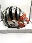 Joe Burrow Ja'Marr Chase Dual Signed Flash Bengals Mini Helmet Fanatics COA