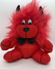 Vintage Toy O Rama Red Devil 9” Plush Bow Tie Valentines Plush 90’s