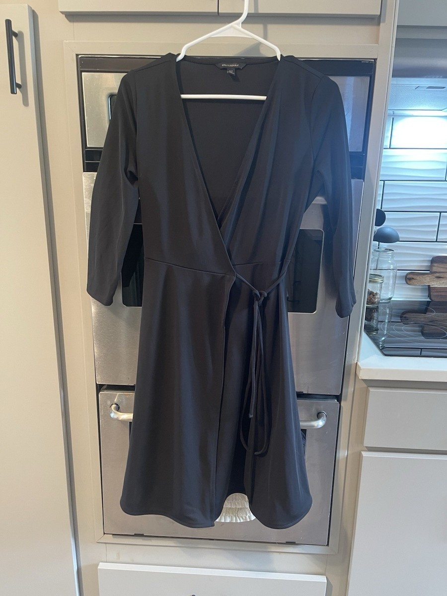 Banana Republic Black Wrap Dress-Size S Petite-NWOT | eBay