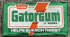 Vintage 1980 FLEER GATORGUM  Chewing Gum  Unopened  NOS  Mint Conition!!