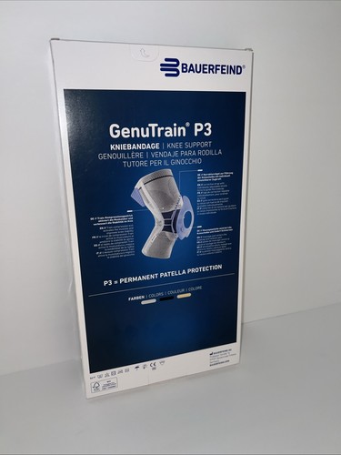 Bauerfeind GenuTrain P3 Knee Support for Kneecap Misalignment Left Size 3 - Picture 2 of 7