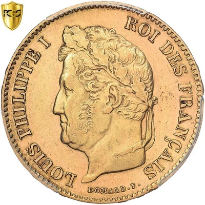 France, Louis-Philippe, 40 Francs, 1839, Paris, Extrêmement rare, Or, PCGS - Photo 1/2