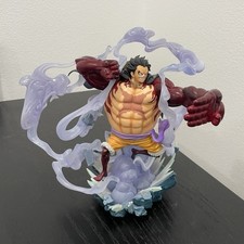 One Piece Monkey D. Luffy Gear 4 Style Plastic Figure 8 in Anime - PRE-OWNED