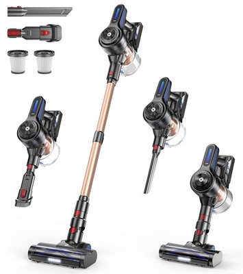 NADALY Cordless Vacuum Cleaner, 500W 40KPA Stick with 45min Gold 