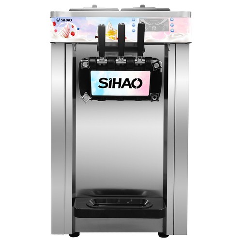 SIHAO Kommerzielle Softeismaschine Speiseeismaschine Eiscreme 3 Flavors 20-28L/H - Bild 30 von 51