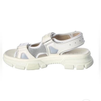 GUCCI LEATHER & MESH SANDAL AGURU TREK M6 W7.5 | eBay display picture 3