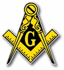 MASONIC FREEMASON LOGO DECAL STICKER 3M US TRUCK BIKE HELMET VEHICLE WINDOW WALL