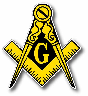 MASONIC FREEMASON LOGO DECAL STICKER 3M US TRUCK BIKE HELMET VEHICLE WINDOW WALL