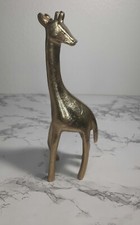Brass Giraffe Statue Sculpture Art Decor