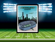 METLIFE STADIUM NEW YORK JETS FAN MANCAVE POSTER PRINT GIFT NFL GANG GREEN