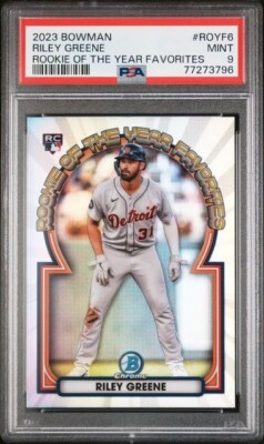 2023 Bowman - Rookie of the Year Favorites Riley Greene #ROYF-6 