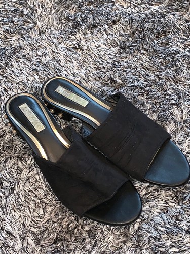 WORN ONCE - MISS KG BLACK PEARL STUDDED MULES - REA - UK 39 6 | eBay