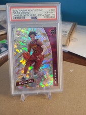 PSA 10 Isaac Okoro 2020 Panini Revolution #142 Chinese New Year Holo Gold SSP /8