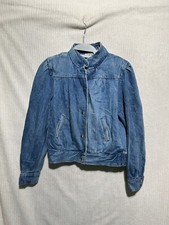1980s - 90s Vintage Womens Denim Jean Jacket By Clique Dark Wash