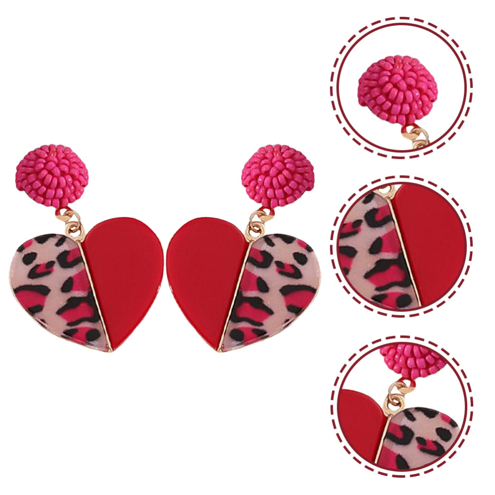 Stylish Heart-Shaped Dangle Drop Earrings for Women in Jewelry Collection