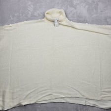 Lane Bryant Womens 14/20 Wool Chunky Knit Open Front Cardigan Poncho Oversize