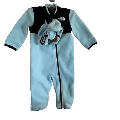 The North Face Baby Denali One-Piece Set Atomizer blue 12-18 months mittens 