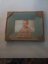 Baby Photo Picture Frame "You Are Our Greatest Adventure" BLUE Holds 4"x6" Photo