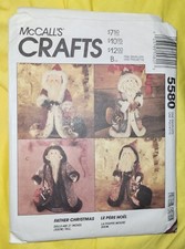 1991 McCall's 5580 Pattern-21" Soft Stuffed Santa Dolls-4 Styles Bonus-Christmas