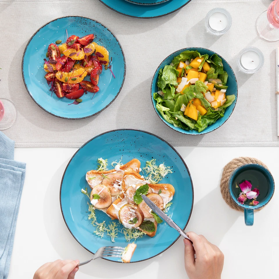 vancasso NAVIA 16-Piece Dinnerware Set Stoneware Plate Tableware Service for 4  - Image 4 of 4