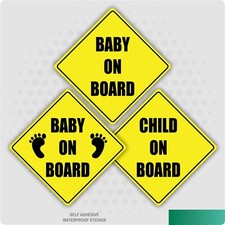 Baby On Board Child Safety Sticker Car Vehicle Signs Child On Board