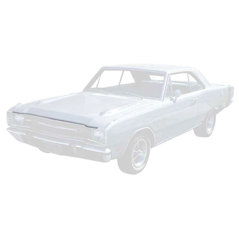 Paquete de molduras labiales para Dodge Dart Hood 1967-1969 - 3 piezas Mopar Foto 3 de 4