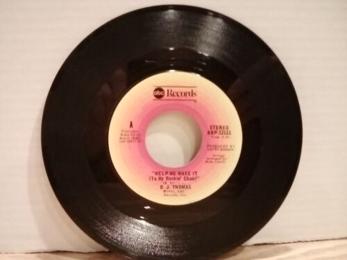 B.J. Thomas 1975 Help Me Make It (To My Rockin' Chair) 45 tours disque EX.  - Photo 1 sur 5