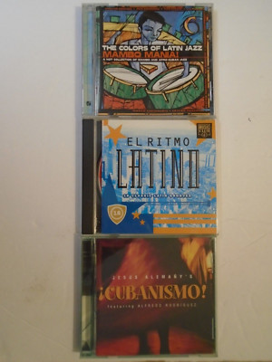 3 Latin Jazz CD's Various,Cubanismo Puente Palmieri P. Sanchez M. Santamaria VG+