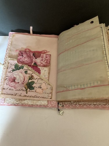 Homemade Junk Journal “Flower” 72 Pages - Picture 5 of 21