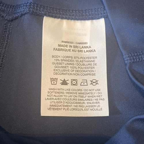 Women’s Nike Navy Blue High Waisted Dri-Fit Leggings Yoga Pants Size L NWT - Picture 4 of 12