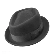 Jaxon Hats Wool Felt Diamond Crown Fedora Hat