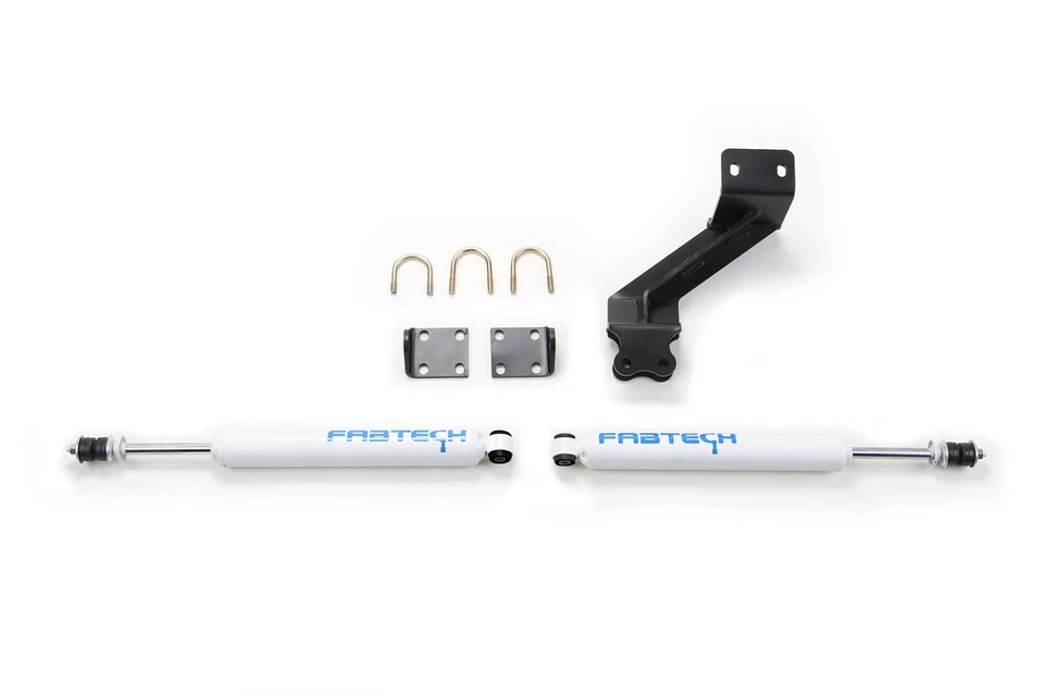 Sistema estabilizador de dirección doble Fabtech FTS23060 con amortiguadores de rendimiento Foto 3 de 4