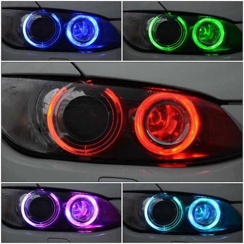 Marcador LED multicolor ojos de ángel RGB 36W H8 para BMW E63 E64 E92 E90 X1 X5 X6 E70 - Imagen 5 de 6