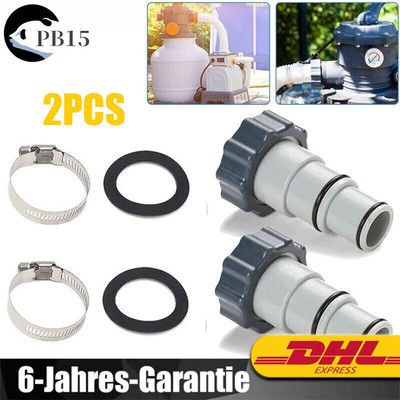 2PCS Adapter A Pumpe Schlauch Innengewin Spezialadapter Für INTEX Swimming Pool