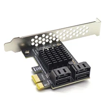 PCI-E Card PCI Express to SATA3.0 4ports 6gbps Expansion Adapter ASM1064 Chipset
