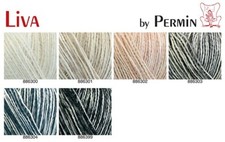 Liva 8863 by Permin of Scandinavia. Knitting Yarn. Choose color