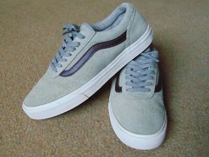 ladies grey vans old skool