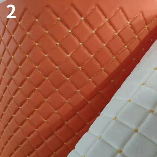 Hágalo usted mismo Tela de imitación de cuero Diamante Grueso Acolchado Esponja Parte posterior Material interior del automóvil - Imagen 23 de 33