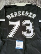 Yermin Mercedes Autographed/Signed Jersey Beckett COA Chicago White Sox
