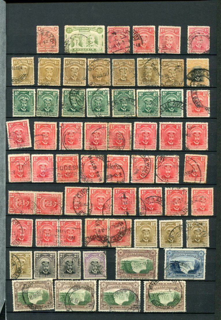 RHODESIA Early used Ranking TOP14 185 COLLECTION Stamps Rare