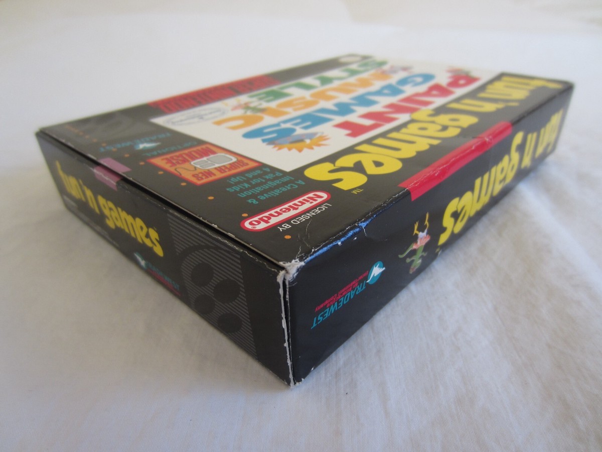 Fun 'n Games (SNES) Super Nintendo CIB Complete Box 1994 Fun 'n Games (SNES) Super Nintendo CIB Complete Box 1994