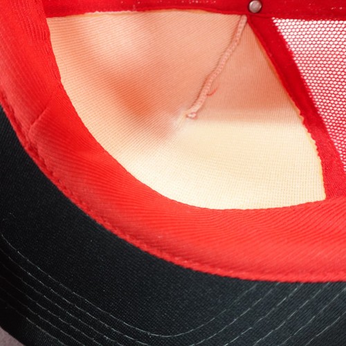 Vintage Mickey Mouse Trucker Hat Red Walt Disney World Cartoon Star Logo Cap - Picture 9 of 13