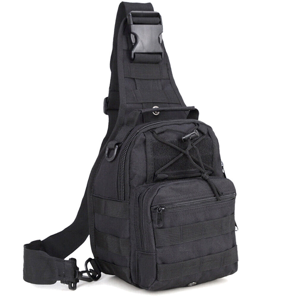 Mens Backpack Tactical Sling Shoulder Bag Molle Travel Chest Pack ...