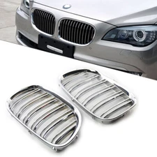 Chrome Front Kidney Grill Dual Slats For BMW 7 Series F01 F02 730LI 2009-2015