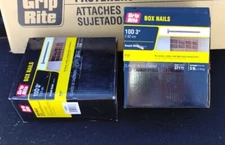 5 Lb Box Grip Rite 10bx5  10D 3" Bright Box Nail 371 Nails Smooth Shank