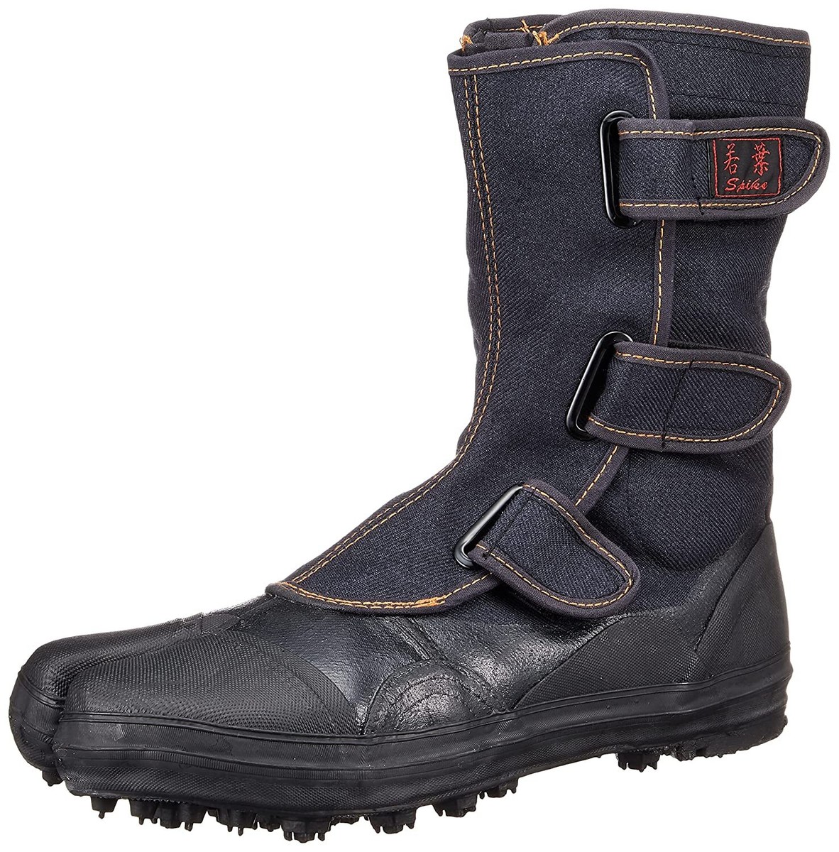 Sokaido Ninja Tabi Schuhe Spikes Gummi Stift Stiefel WAKABA Schwarz I