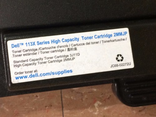 Lot of 6 Genuine Dell 113x High Capacity Toner Cartridges 2MMJP used or emtpy - Picture 3 of 3