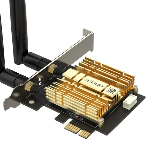 Carte réseau sans fil AX210 WiFi 6E Bluetooth PCIe de bureau Windows 10 - Photo 4/10