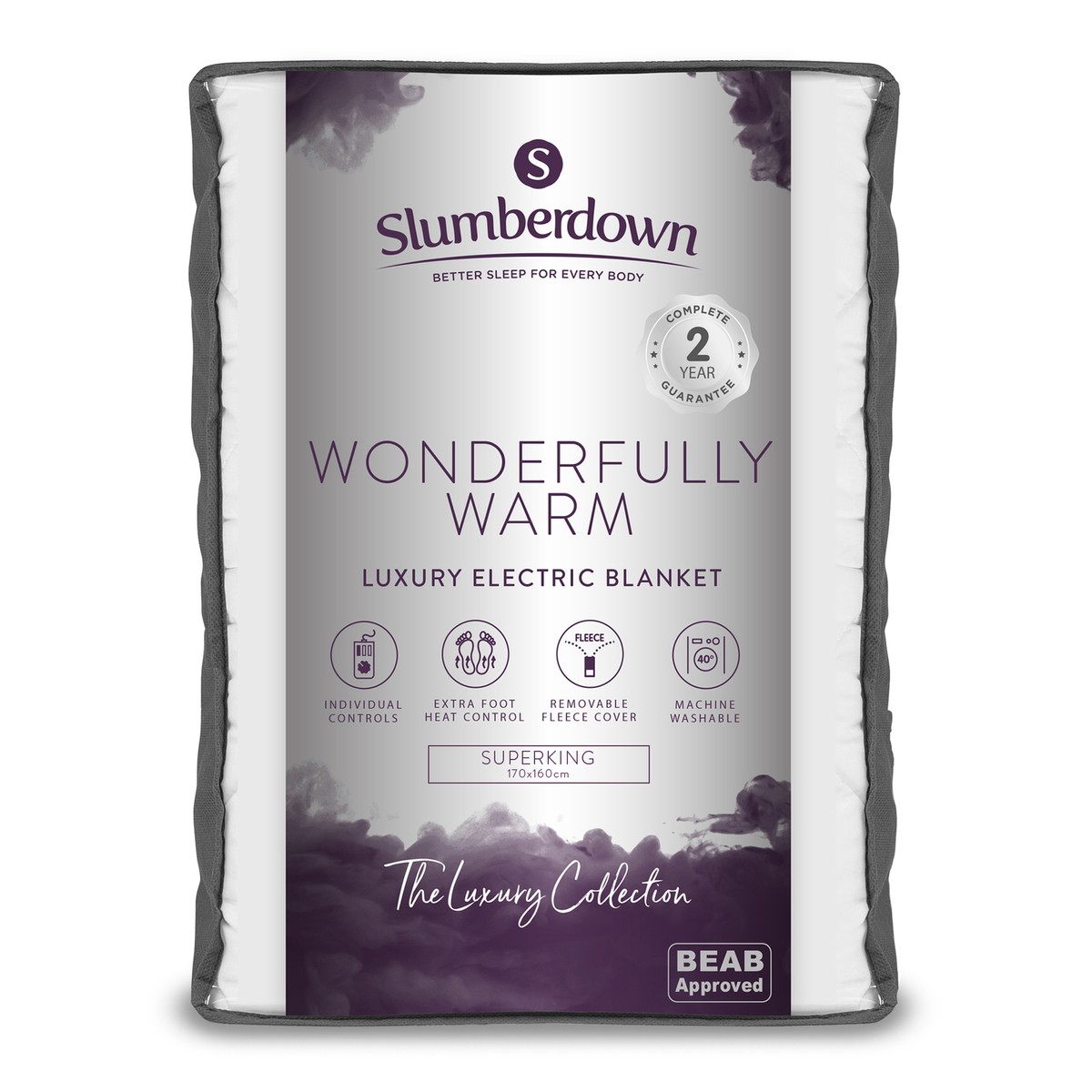 Slumberdown Wonderfully Warm Dual Control Electric Blanket - Super King  5012924063271 | eBay